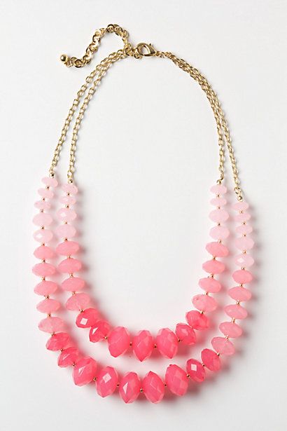 pink necklace lily mineral necklace pink ombre by anthropologie LTTHJRL