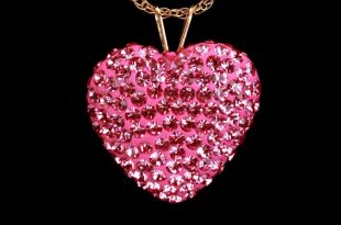 pink necklace pink diamond heart necklace. VDPGRMD