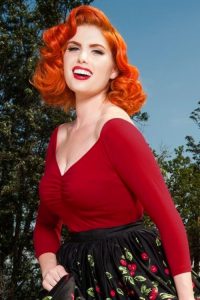 pinup couture jailbird red top 113 20 16870 1v VWBNKHX