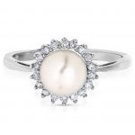 pretty pearl engagement rings | martha stewart weddings CSLQTMO