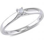 promise rings miabella princess-cut diamond accent sterling silver solitaire promise ring  - walmart.com ODEWECY