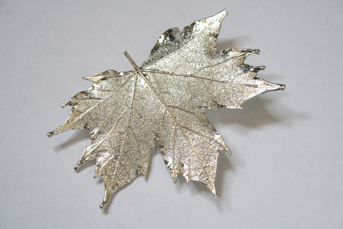 real maple leaf silver brooch WQVIZCC