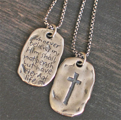 religious jewelry saved dog tag christian jewlery for men YHPOZHM