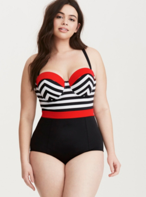 retro bikini vintage inspired retro swimsuits color block one piece swimsuit $98.90 at  vintagedancer.com XUDUCRY