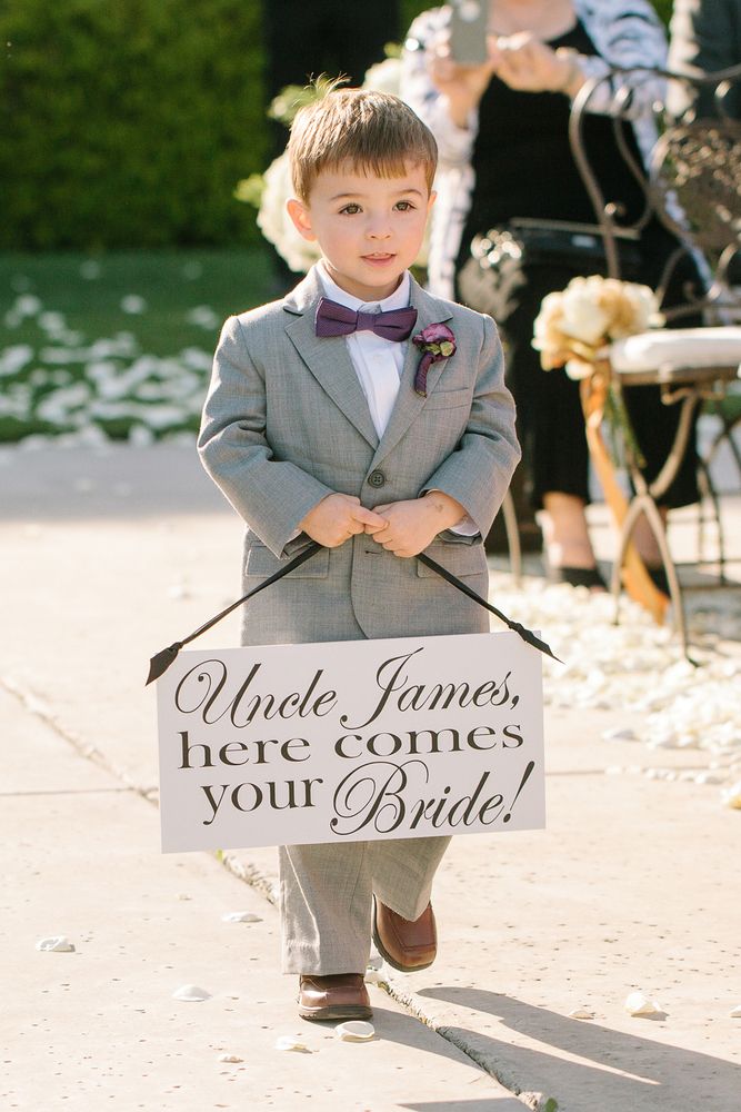 ring bearer outfits give your ring bearer a sweet sign to announce the brideu0027s arrival! | DEDZZXC