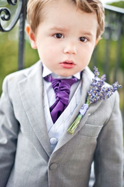 ring bearer outfits ring bearer outfit with lavender boutonniere QJZQFTL