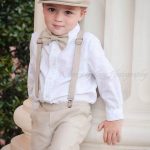 ring bearer outfits ring bearer shorts outfit, 3 piece set: ring bearer bow tie, suspenders,  and TCXYVDM