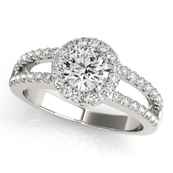 rings for women halo engagement ring vintage shank HKIWYPK