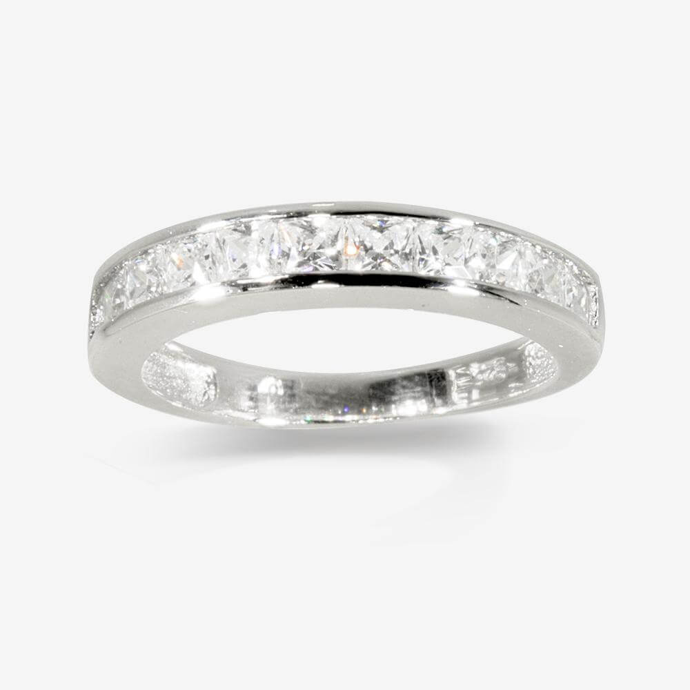 rings for women sterling silver daphne diamonflashu003csupu003e®u003c/supu003e cubic zirconia eternity ring YSWWORW
