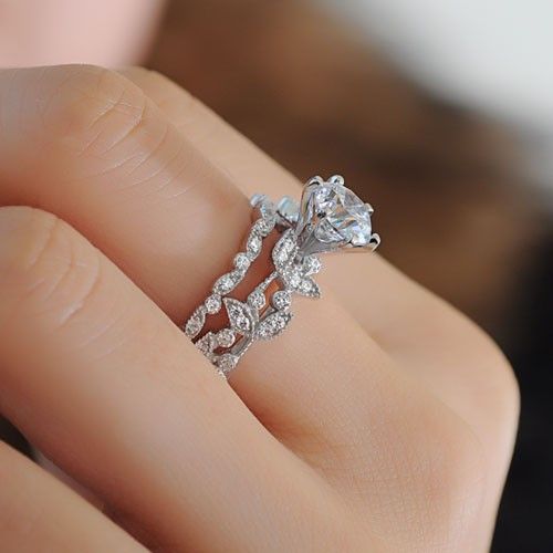 rings for women unique leaf design 925 sterling silver white gold plated womenu0027s engagement POFBPKM