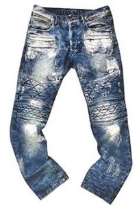 rockstar jeans rockstar menu0027s laizer hand painted quilted denim jeans UNKXWKG