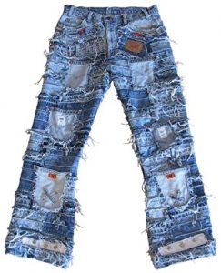 rockstar jeans rockstar special edition destroyed unique vintage denim heavy-duty jeans WLMNWBA