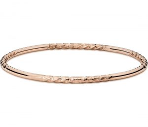 rose gold bangle bracelet twist bangle bracelet in 14k rose gold QANEYJQ