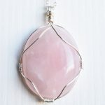 rose quartz necklace | etsy VLQGMKT