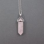 rose quartz necklace JMGUUMC