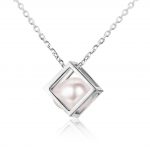 rubiku0027s cube pearl pendant necklace NYKCUYU