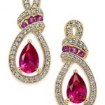 ruby earrings certified ruby (1-1/3 ct. t.w.) and diamond (1 QPHNTXJ