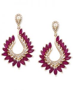 ruby earrings effy® final call ruby (6-3/8 ct. t.w.) and MLVUFXF