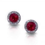 ruby earrings OAKWDFV