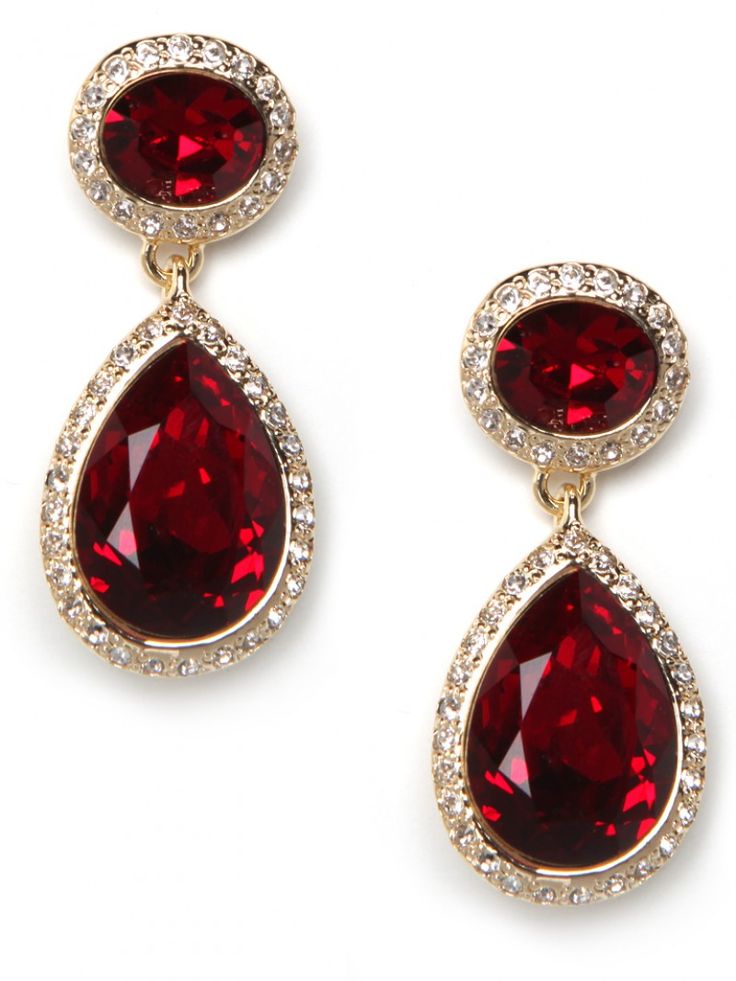 ruby earrings  ZLQBOCN