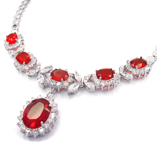 ruby jewelry gift ruby gemstone rings u0026 necklace on the occasion of wedding anniversary RTEYBNK
