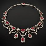 ruby jewelry victorian diamond and burmese ruby necklace magnificent and rare diamond  and UOYLYUT