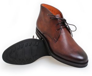 santoni shoes brown deerskin chukka boots QUTVMXE