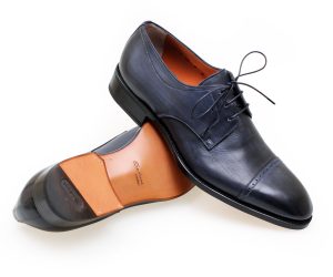 santoni shoes midnight blue derby shoes DLKKWTQ