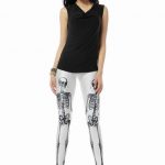 sexy leggings clubwear skeleton print spandex leggings 3s33042 +free  shipping hot sexy leggings(china HQUPCQW