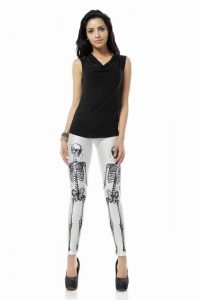 sexy leggings clubwear skeleton print spandex leggings 3s33042 +free  shipping hot sexy leggings(china HQUPCQW