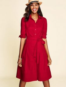 shirt dress the classic shirtdress - talbots | this would be great in indigo blue too. YWBCWWG