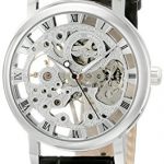 shoppewatch mens mechanical skeleton watch hand wind up movement silver  dial EJUWPAL