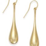 signature gold™ teardrop earrings in 14k gold or rose gold over resin GIGBDQC