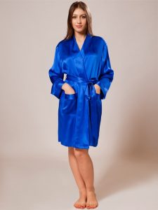 silk robes ... nightwear_cherry silk satin nightwear_indigo YSCCZLD