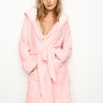 silk robes the cozy hooded short robe NKOSTRD