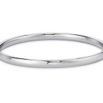 silver bangle bracelet polished bangle bracelet in sterling silver CIKOMXH