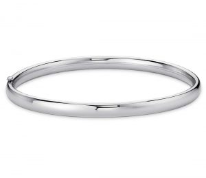 silver bangle bracelet polished bangle bracelet in sterling silver CIKOMXH