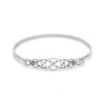 silver bangle bracelet sterling silver celtic knot bangle bracelet ZYURNLL
