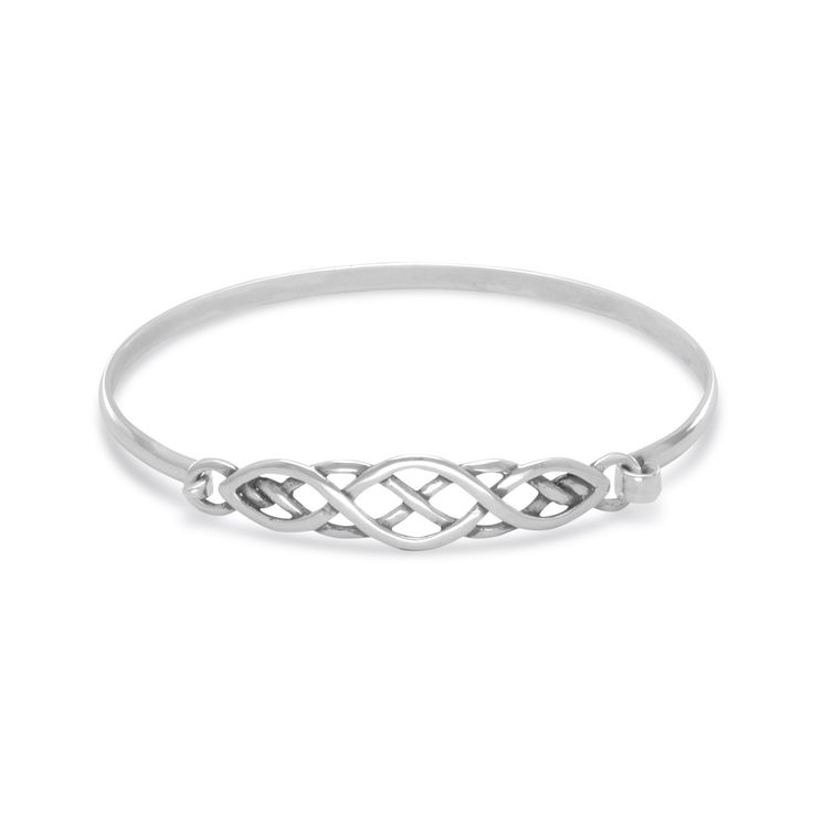 silver bangle bracelet sterling silver celtic knot bangle bracelet ZYURNLL