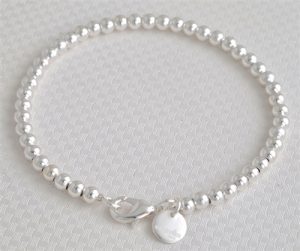 silver bead bracelet list price: $27.00 VWAGWRW