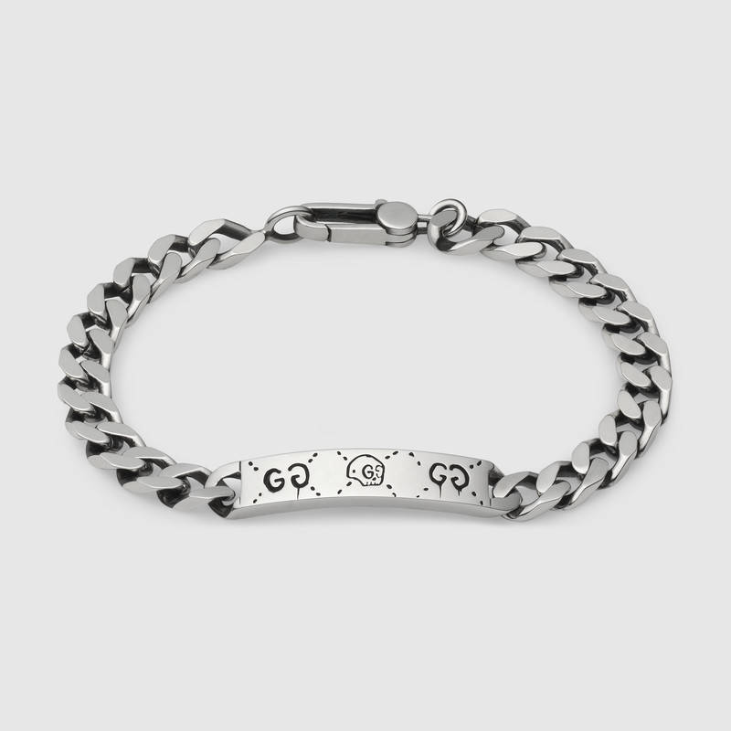 silver bracelets guccighost chain bracelet in silver RXYIAVF