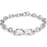 silver bracelets infinity chain bracelet in sterling silver BDAWZOV
