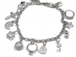 silver charm bracelet MMRJSZL