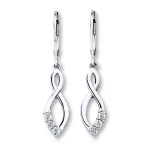 silver dangle earrings dangle earrings diamond accents sterling silver ICZXYSB