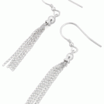 silver dangle earrings sterling silver hanging chains dangle earrings NYLHIMP