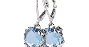 silver earrings blue topaz earrings in sterling silver WRUZGMH