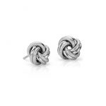 silver earrings interlaced love knot earrings in sterling silver VJAGYTP
