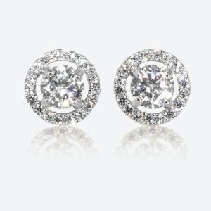 silver earrings the amelia sterling silver diamonflashu003csupu003e®u003c/supu003e cubic zirconia stud FKBQLMJ