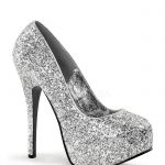 silver glitter heels bordello silver glitter pump platforms OWTKPKM