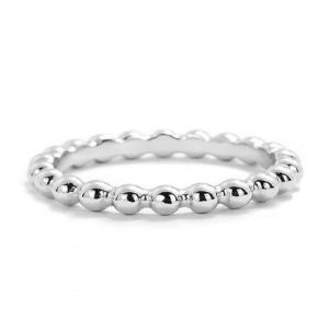 silver rings sterling silver stackable bead ring - jewelry - prjewel.com - 1 CRKTENW